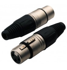 Rockcable RCL10001 P кабельный балансный разъем XLR female, 3 контакта, металл/ крышка пластик