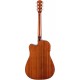Fender CD-60SCE All Mahogany электроакустическая гитара, красное дерево