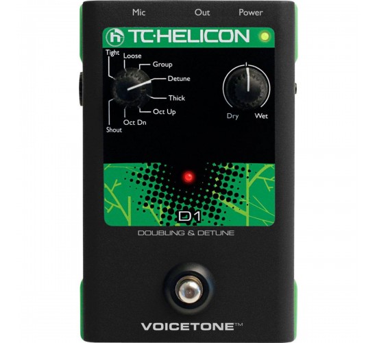 TC Helicon VoiceTone D1 вокальная педаль эффекта дублирования голоса