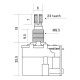 Hosco H-CTS-A250-PP Потенциометр 250кОм (лог), Push-Pull