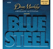 Dean Markley DM2036 Blue Steel Комплект струн для акустической гитары, латунь, 12-54