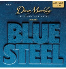 Dean Markley DM2036 Blue Steel Комплект струн для акустической гитары, латунь, 12-54