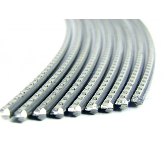 Jescar FW58118 STAINLESS STEEL отрезок ладовой проволоки 30 см, радиус прокатки 10 дюймов .118"X.058