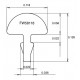 Jescar FW58118 STAINLESS STEEL отрезок ладовой проволоки 30 см, радиус прокатки 10 дюймов .118"X.058