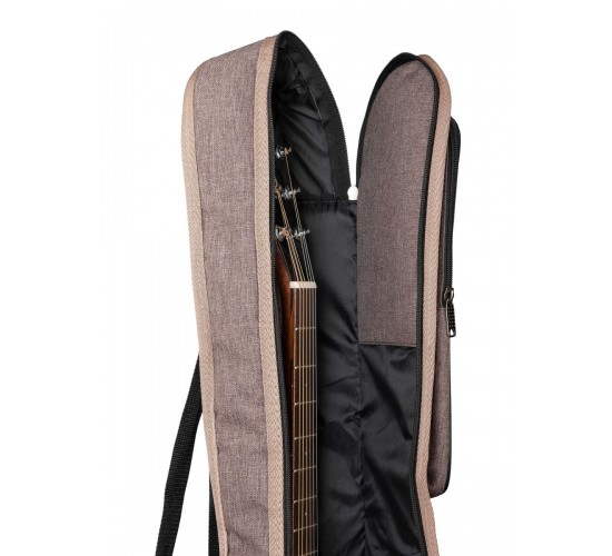 Lutner MLDG-34 Чехол для акустической гитары, серый/коричневый