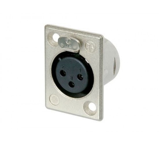 Neutrik NC3FP-1 Панельный разъем XLR3F гнездо