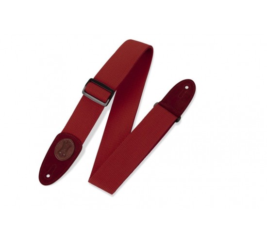 Levy's MSSC8-RED Classics Series Ремень для гитары, хлопок, красный