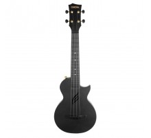 Cascha HH-2258 Carbon Fibre Укулеле концертный, с чехлом, черный, углеволокно