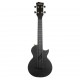 Cascha HH-2258 Carbon Fibre Укулеле концертный, с чехлом, черный, углеволокно