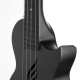 Cascha HH-2258 Carbon Fibre Укулеле концертный, с чехлом, черный, углеволокно