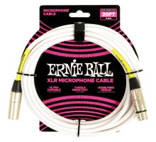 Ernie Ball 6389 кабель микрофонный, XLR - XLR, 6 м, белый