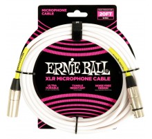 Ernie Ball 6389 кабель микрофонный, XLR - XLR, 6 м, белый