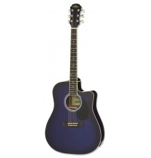 Aria AWN-15CE BLS электроакустическая гитара, цвет Blue Shade
