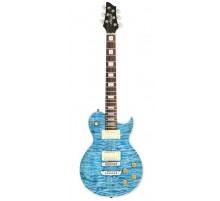 Aria PE-480 SEBL электрогитара, цвет прозрачный изумрудно-голубой