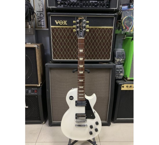 Gibson Les Paul Studio 2016 Alpine White электрогитара, цвет белый, США USED