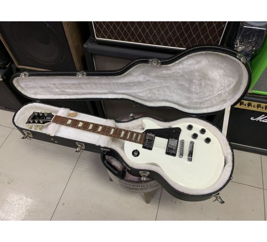 Gibson Les Paul Studio 2016 Alpine White электрогитара, цвет белый, США USED