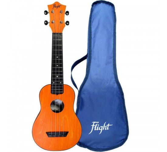 Flight TUS 35 OR укулеле Travel, сопрано, оранжевая, пластик
