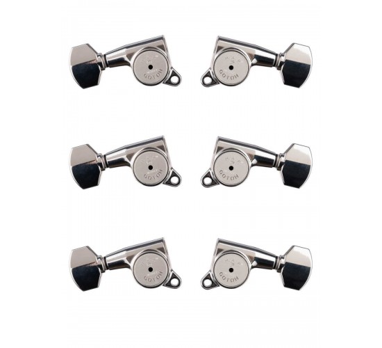 Gotoh SG381-HAPM-07-C-L3+R3 Колки для гитары 3+3, локовые, хром