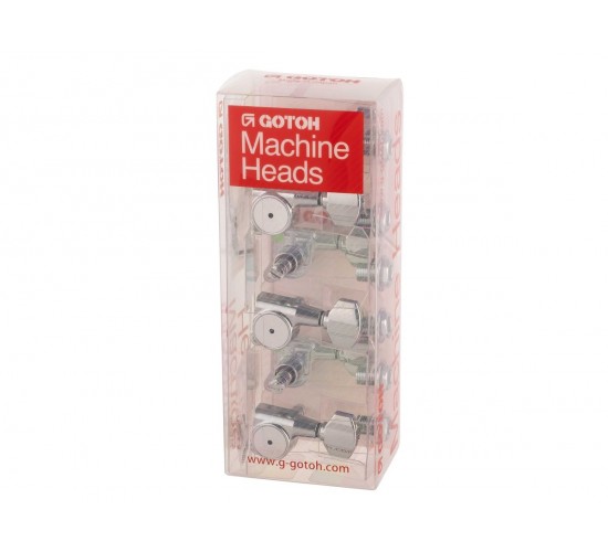 Gotoh SG381-HAPM-07-C-L3+R3 Колки для гитары 3+3, локовые, хром