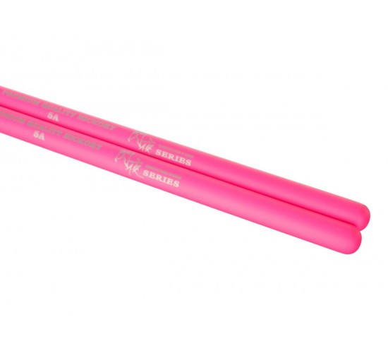 HUN 10101003002 Fluorescent Series 5A Барабанные палочки, розовые, орех гикори