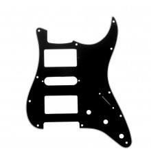 Musiclily MX1378BK Защитная накладка гитары Stratocaster Modern Style, 3 слоя, черная