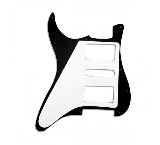 Musiclily MX1378BK Защитная накладка гитары Stratocaster Modern Style, 3 слоя, черная
