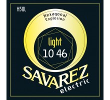 Savarez H50L Hexagonal Explosion Комплект струн для электрогитары, никелированные, 10-46