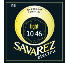 Savarez H50L Hexagonal Explosion Комплект струн для электрогитары, никелированные, 10-46