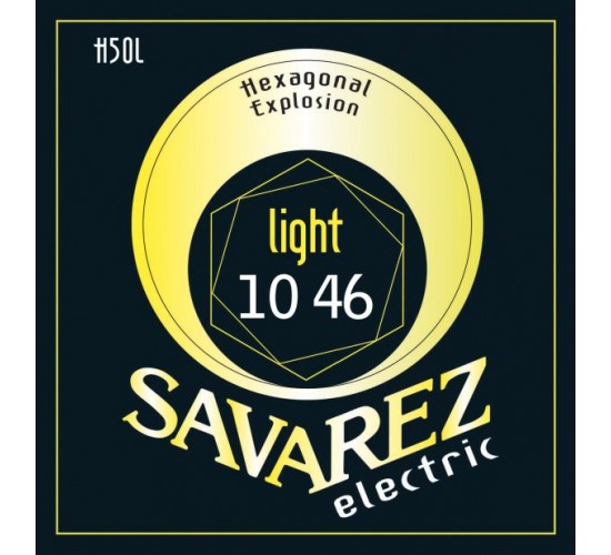 Savarez H50L Hexagonal Explosion Комплект струн для электрогитары, никелированные, 10-46