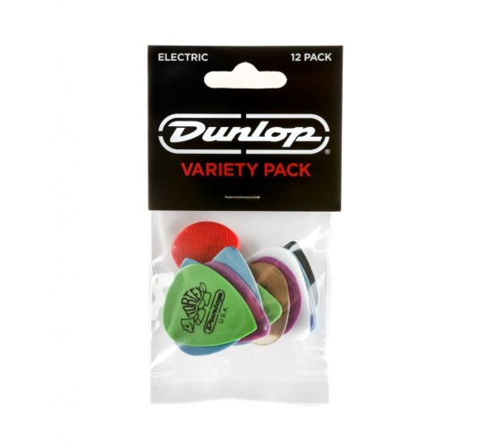 Dunlop PVP113 Набор медиаторов для электрогитары Electric Pick Variety Pack, 12шт