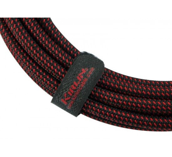 Kirlin IWB-202BFGL 6M BR инструментальный кабель с прямым/угловым 6,3 мм разъемами (моно)