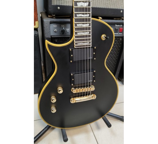 LTD by ESP Deluxe EC-1000 LH электрогитара леворукая, цвет черный, Корея USED