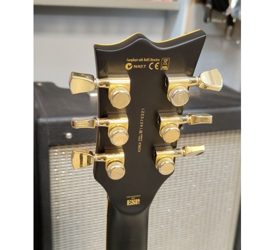 LTD by ESP Deluxe EC-1000 LH электрогитара леворукая, цвет черный, Корея USED