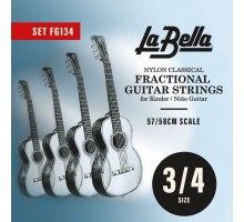 La Bella FG134 Комплект струн для уменьшенной 3/4 классической гитары