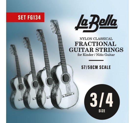 La Bella FG134 Комплект струн для уменьшенной 3/4 классической гитары