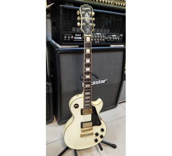 Epiphone Les Paul Custom электрогитара, цвет белый USED