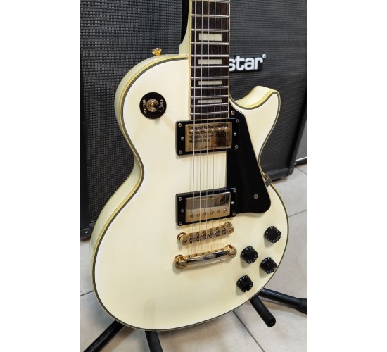 Epiphone Les Paul Custom электрогитара, цвет белый USED