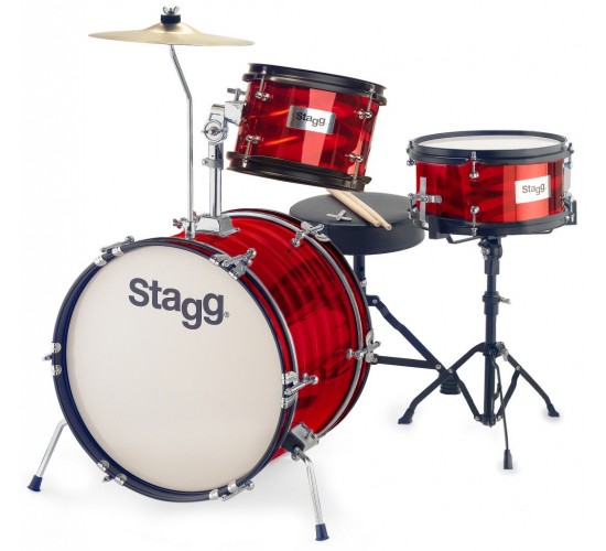 Stagg TIM JR 3/16 RD детская акустическая барабанная установка