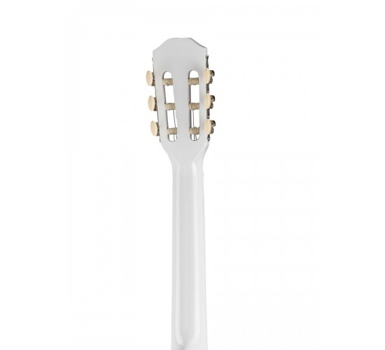 Foix FCG-2036CAP-WH-3/4 Классическая гитара 3/4 с чехлом, ремнем, тюнером, белая