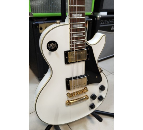 Grass Roots Les Paul Custom G-LP-60C электрогитара, цвет белый, Корея USED