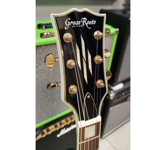 Grass Roots Les Paul Custom G-LP-60C электрогитара, цвет белый, Корея USED