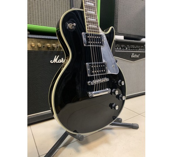 Grass Roots Les Paul Custom G-LP-60C JS электрогитара, цвет черный, Корея USED
