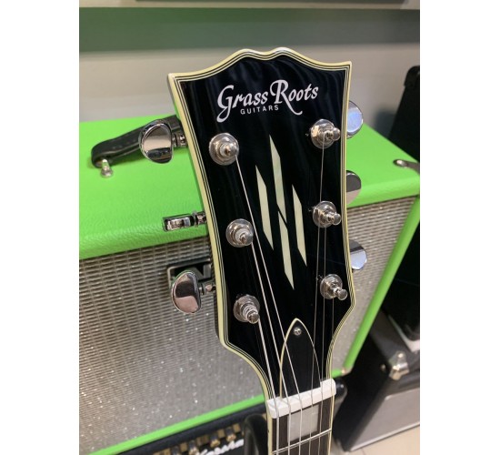 Grass Roots Les Paul Custom G-LP-60C JS электрогитара, цвет черный, Корея USED