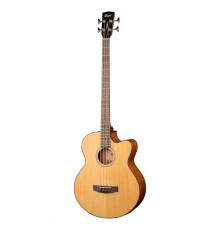 Cort AB850F NAT электроакустическая бас-гитара 4 струны, с чехлом, цвет натуральный