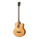 Cort AB850F NAT электроакустическая бас-гитара 4 струны, с чехлом, цвет натуральный