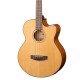 Cort AB850F NAT электроакустическая бас-гитара 4 струны, с чехлом, цвет натуральный