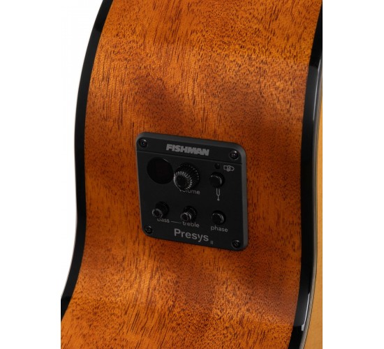 Cort AB850F NAT электроакустическая бас-гитара 4 струны, с чехлом, цвет натуральный