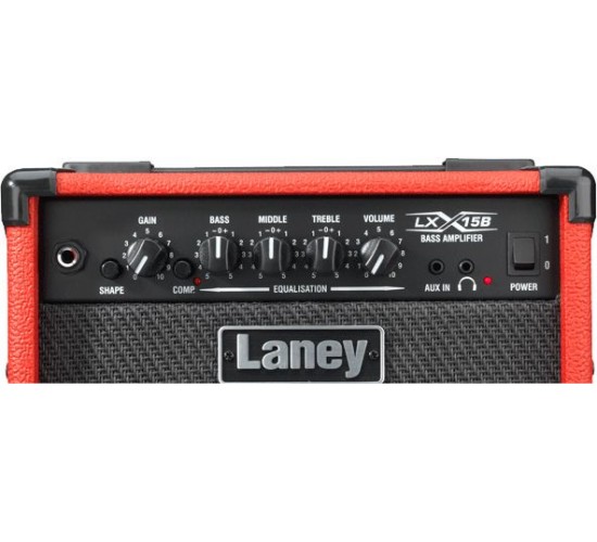 Laney LX15B RED басовый комбо 15 Вт, 2х5". Цвет красный