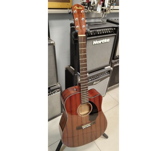 Fender CD-60SCE Dread All-Mah WN электроакустическая гитара USED