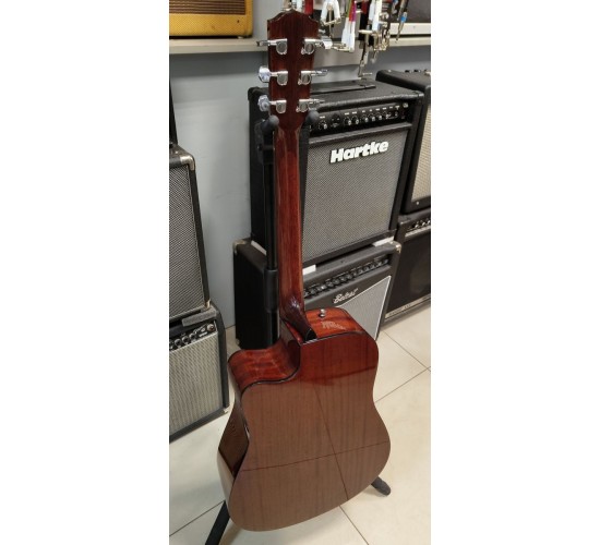 Fender CD-60SCE Dread All-Mah WN электроакустическая гитара USED